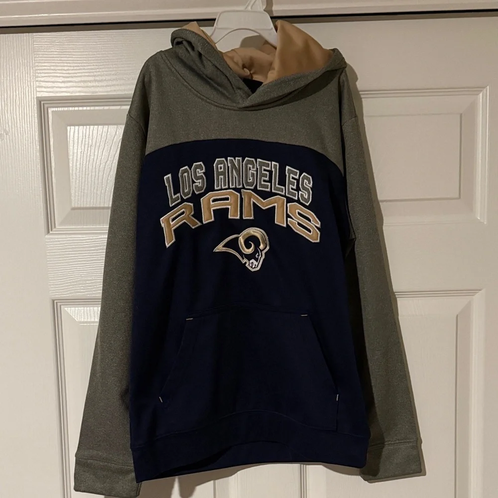 NFL Los Angeles Rams Kids Hoodie - Gray, Blue, and Tan - Picture 1 of 8